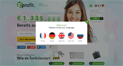 Desktop Screenshot of gprofit.de